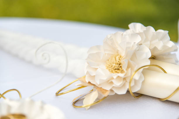istock Candels with decoration for a wedding ceremony 871304360