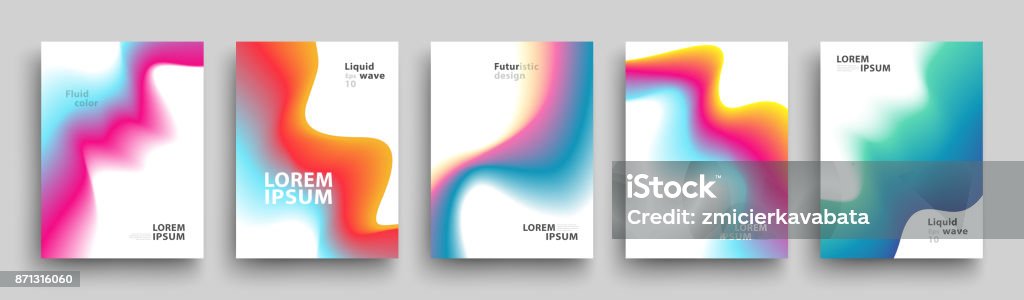 Modern Covers Template Design. Set of Trendy Abstract Gradient shapes for Presentation, Magazines, Flyers, Annual Reports, Posters and Business Cards Modern Covers Template Design. Set of Trendy Abstract Gradient shapes for Presentation, Magazines, Flyers, Annual Reports, Posters and Business Cards. Vector EPS 10 Color Gradient stock vector