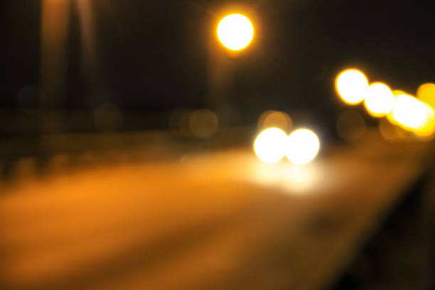 istock Bokeh blurred car lights at the night 871322950