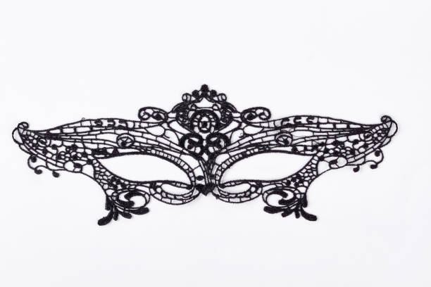 istock Black lace mask for masquerade. 871323230