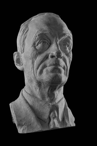 istock White plaster bust, sculptural portrait of the modern man 871326556