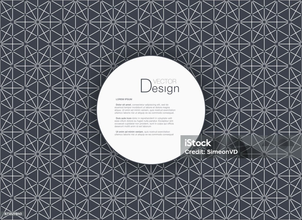 Abstract Background With Text Box Or Individual Pattern Stock ...