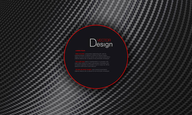 abstrakcyjne tło z polem tekstowym lub pojedynczym wzorem - carbon fiber textile pattern stock illustrations
