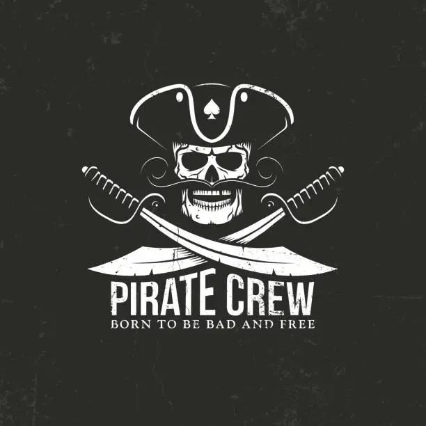 Vector illustration of Pirates crew