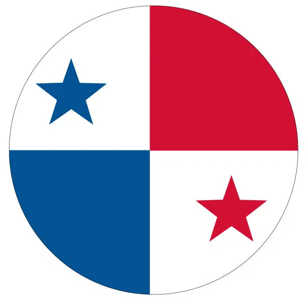 Vector illustration of Panamanian flag