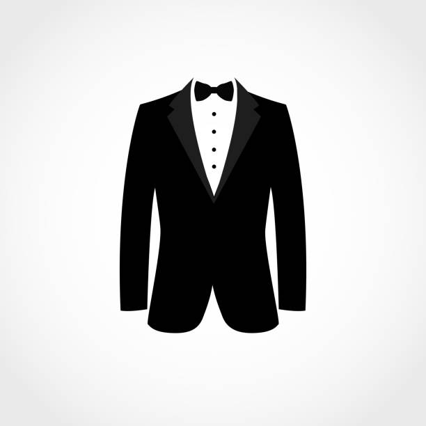 Suit icon isolated on white background. Suit icon isolated on white background. Vector illustration tuxedo stock illustrations