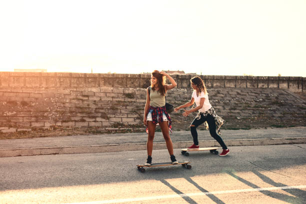 istock Who says girls can't skate ?! 871365400
