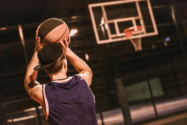 istock Stylish basketball player 871365876