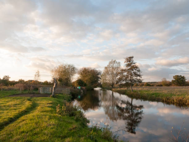 istock beautiful river stour lake autumn trees reflection countryside 871373650
