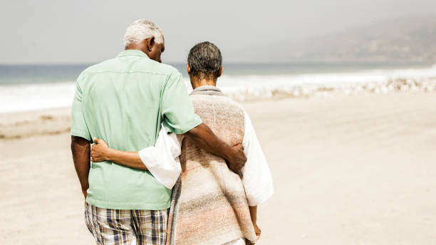 istock Mature Couple on Beach 871379378