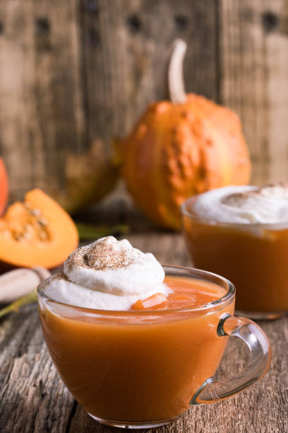 istock Pumpkin spice latte with whipped cream and cinnamon 871388098