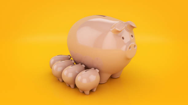 istock piggy bank growth. 3d rendering 871403392