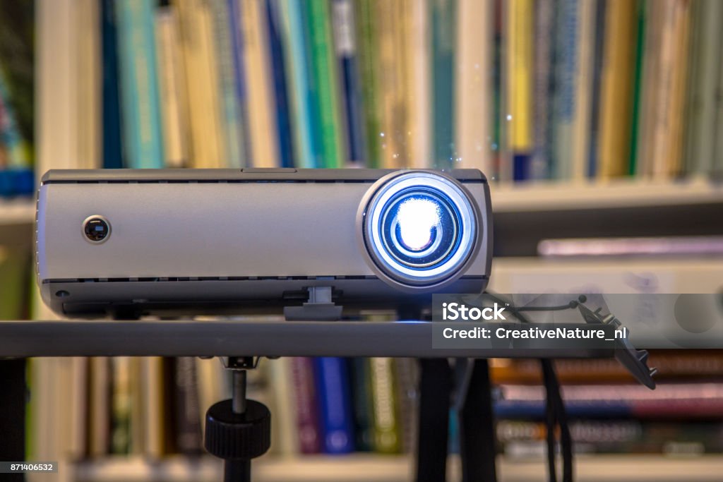 Projector Beamer Projection Portable Beamer Projector Stock Photo - Download Image Now - Projection ...