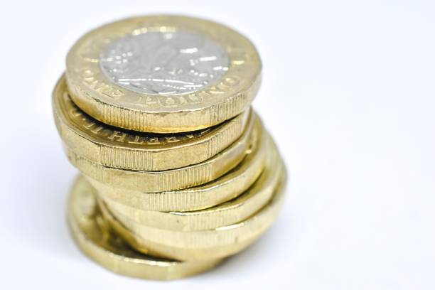 Close-up/Macro Study of British Coins