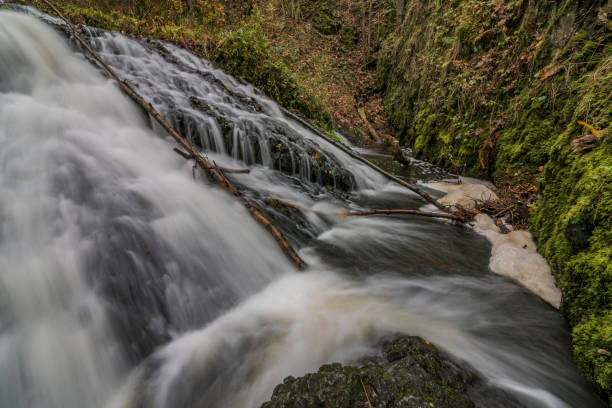 istock Bobri waterfalls in Ceske Stredohori mountains 871424914