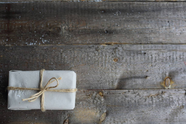 istock Christmas card on wooden background 871425258