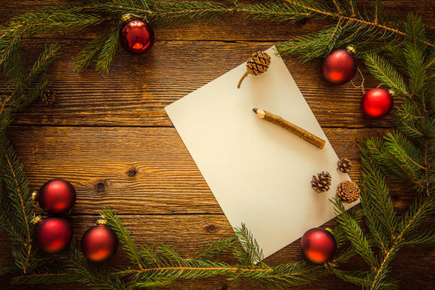 istock Christmas letter to Santa. Space for text 871428528