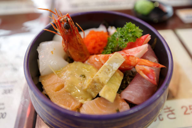 istock Japanese Style sashimi with rice 871433780