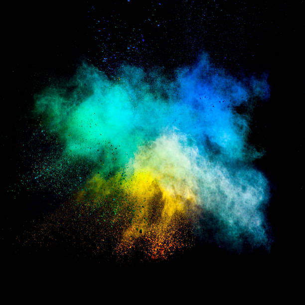 istock Freeze motion of colored dust explosion 871437298