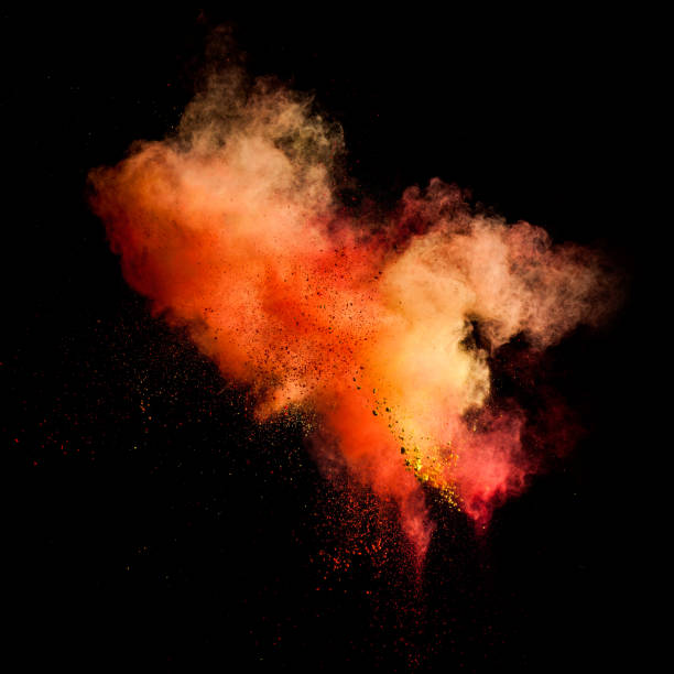 istock Freeze motion of yellow dust 871437540