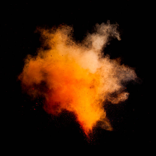 istock Freeze motion of yellow dust 871437714