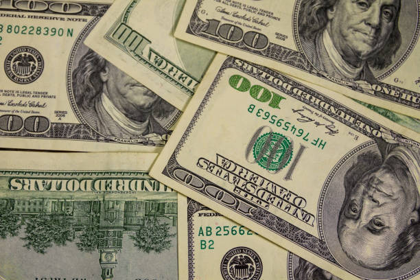 istock Background of the hundred dollar bills 871442002