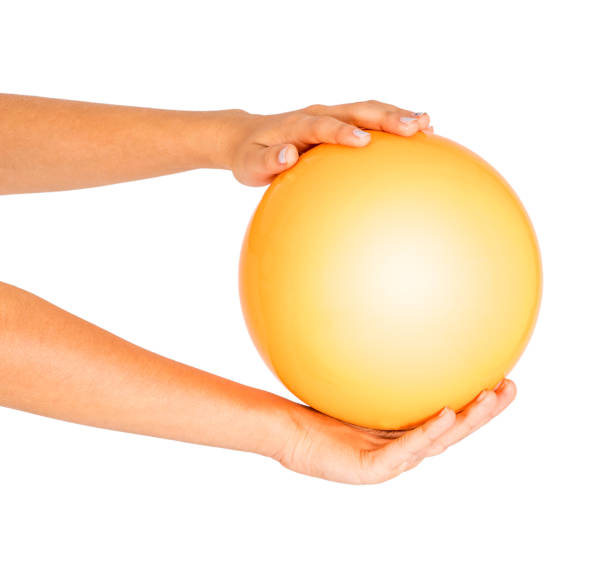 istock Moment of Rhythmic Gymnast ball routine 871450662