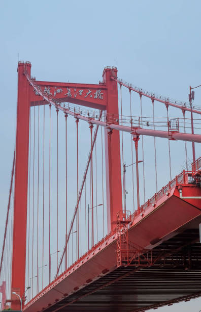 istock Wuhan riverside shoal yangtze river bridge 871457944