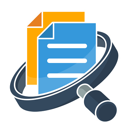icon for business administration, document / file management