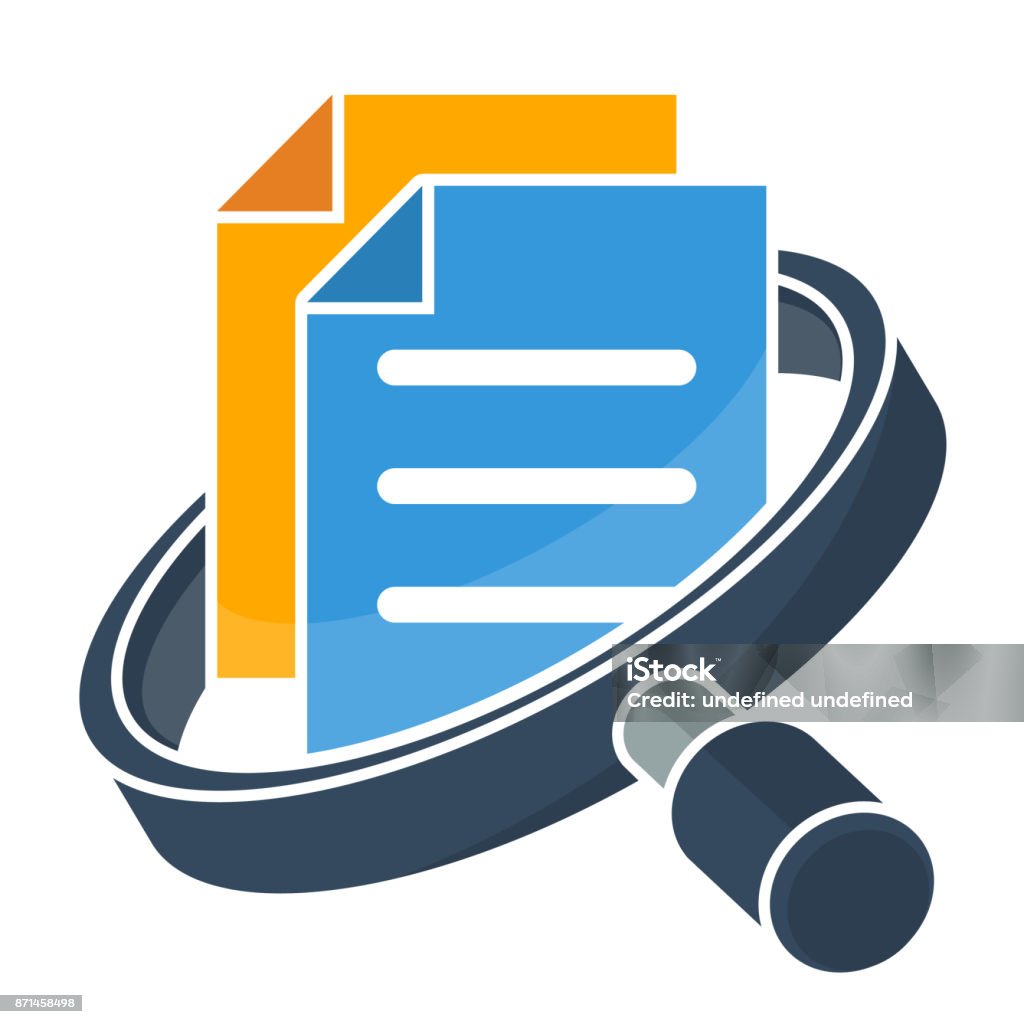 icon for business administration, document / file management Document stock vector