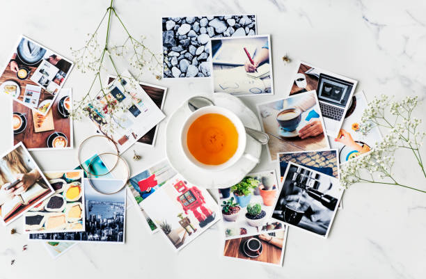 istock Photograph Collection Teacup Aerial View Concept 871461736