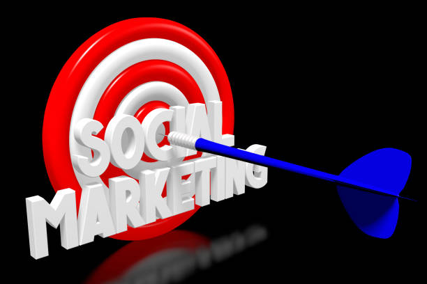 istock 3D darts - social marketing 871465378