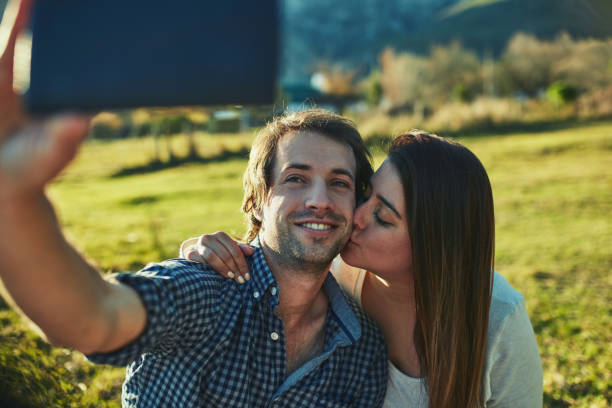 istock Selfies that showcase their true love 871471880