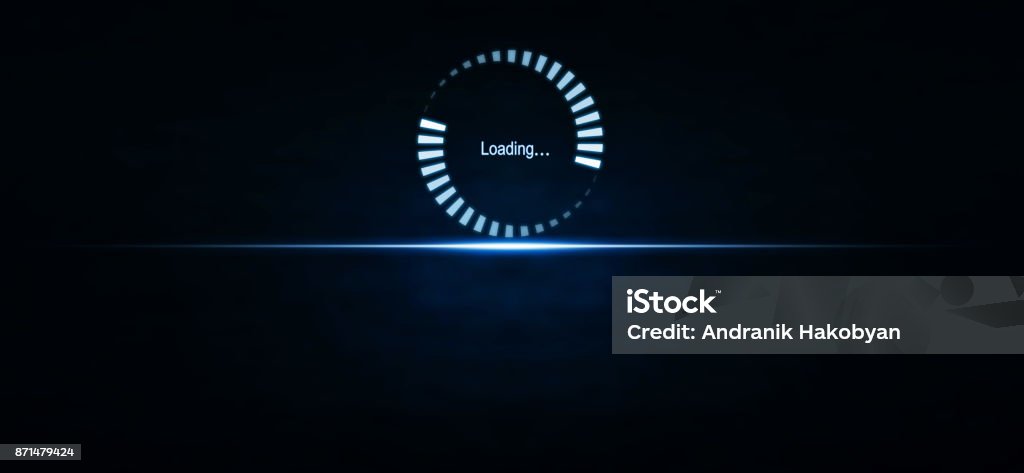 Loading Downloading Stock Photo