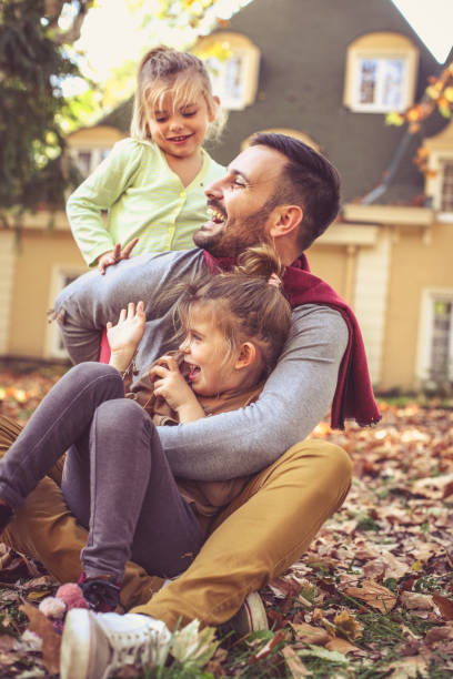 istock Father with children have fun. 871493924