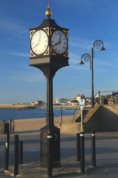 istock Millennium clock and ammonite street light 871494850