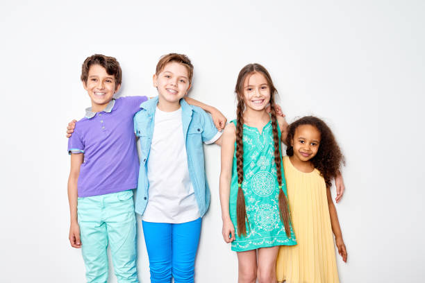 istock Jolly kids are close friends 871497406