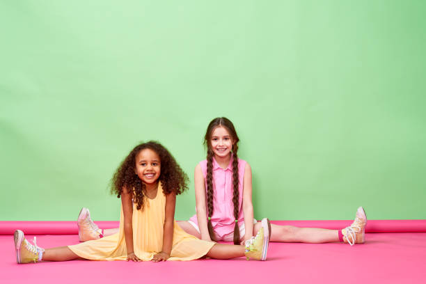 istock Flexible kids at gymnastics class 871498804