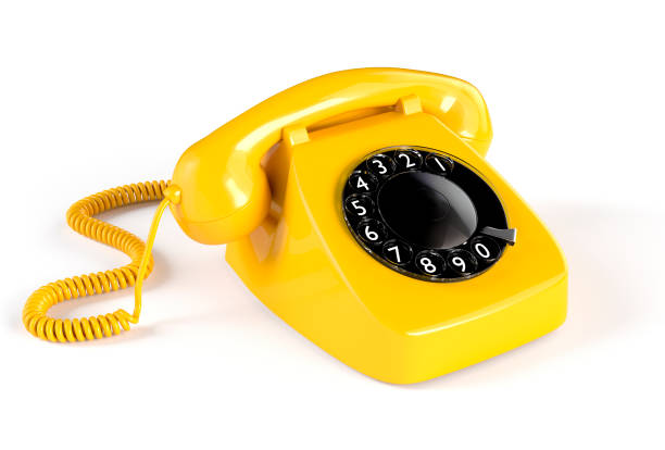 istock Yellow Rotary Phone 871513224