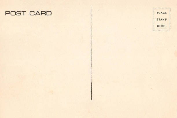 istock Back of vintage blank postcard 871516234