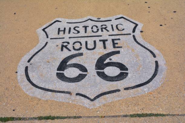 istock Route 66 sign in Illinois. 871516694