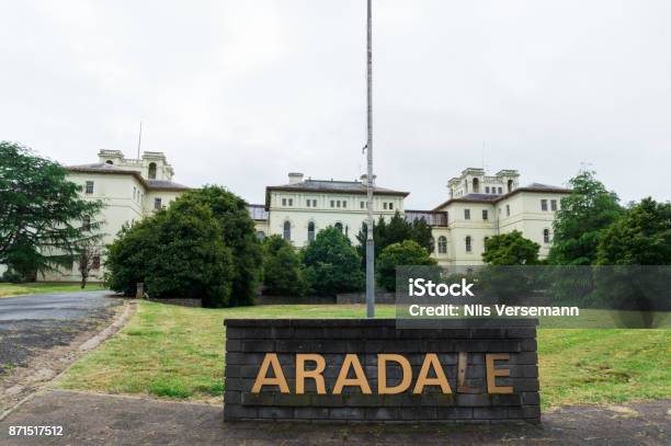 Main Entrance Of Aradale Lunatic Asylum In Ararat Australia Stock Photo - Download Image Now