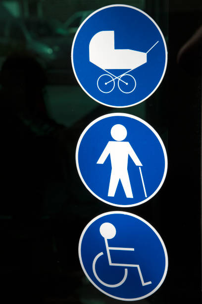 Elderly, Baby and Disabled Sign on Public Transport