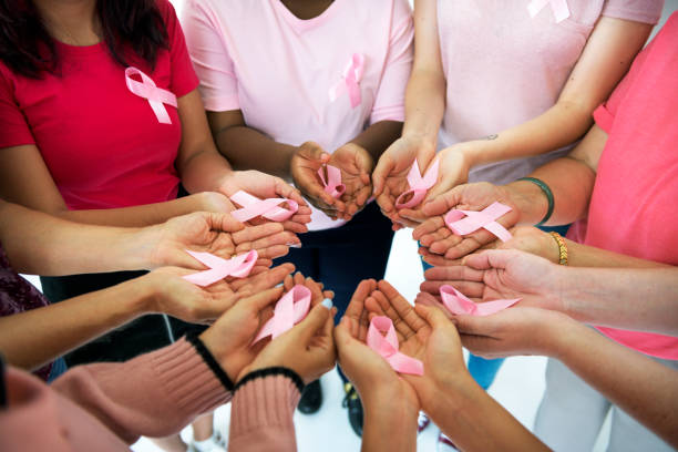 istock Women for breast cancer awareness 871517964