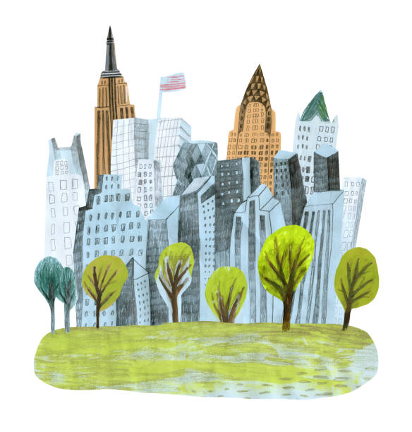 130+ Drawing Of Central Park Stock Photos, Pictures & Royalty-Free ...