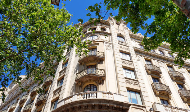 istock Barcelona, Spain, Europe - characteristic building facade view 871524946