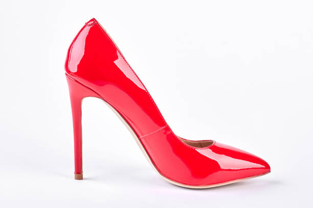 istock Woman red shoe on white background. 871547972