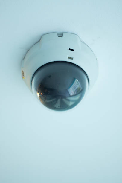 istock Spy camara cctv surveillance security system in luxury five star hotel corridor. 871549474