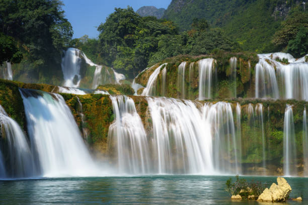 istock Ban Gioc waterfall in north of Vietnam. 871550026