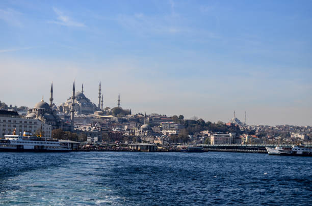 istock Istanbul landscape over the sea 871558100